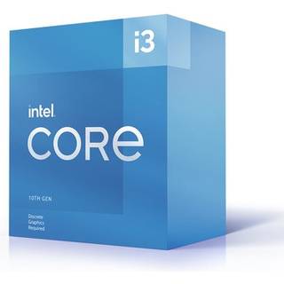 Intel Core i3-10105F Comet Lake CPU - 4 kerner - 3.7 GHz - Intel LGA1200 - Intel Boxed (med køler)