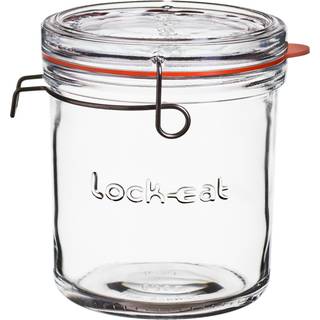 Lock Eat Sylteglas med patentlåg fra Luigi Bormioli - Klar farve - Soda-lime glas