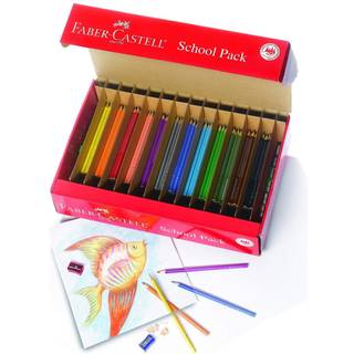 Faber-Castell Farveblyanter slot 24 stk Sættet består af 24 farveblyanter i de fineste lyse farver.