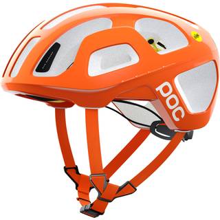 POC Octal Mips cykelhjelm mat rød - Hjelmstørrelse 54-60 cm