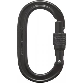 Oval Keylock Screwgate Biner - Black Diamond - Sølv