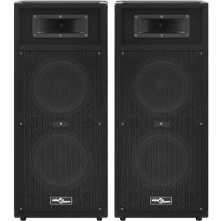 professionelle hi-fi-højtalere 2 stk. 1000 W sort
