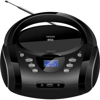 Denver TDB-10 CD/DAB+/FM/USB/AUX Boombox - Sort