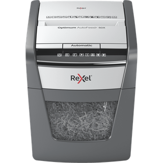 Rexel Optimum AutoFeed+ 50X tværskåret makulator