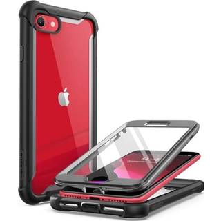 i-Blason-sag til iPhone 8 Plus/iPhone 7 Plus [Ares] fuldkrops robust klar kofangerkasse med indbygget sk?rmbeskytter (Metallic Red)
