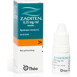 Zaditen øjendråber 0,25 mg/ml - 5 ml