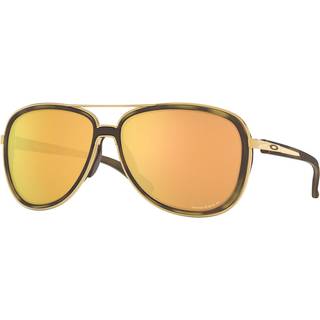 Oakley Kvinde OO4129 SPLIT TIME 412914 Solbriller Metal Skildpadde Guld Rund Polariseret Prizm