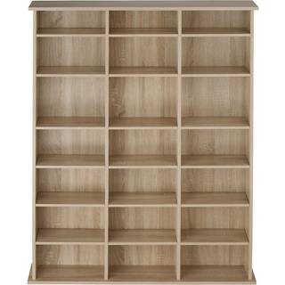 Reol Stevie 105,5x19x136,5cm - hvid mat