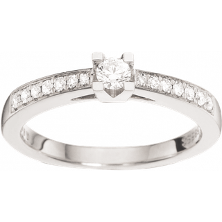 Scrouples - Kleopatra Queen ring i 14kt. hvidguld med 0,15ct.