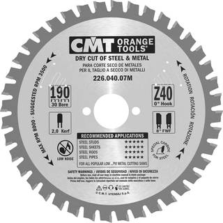 CMT Savklinge 190x2,0x30 mm – 40T
