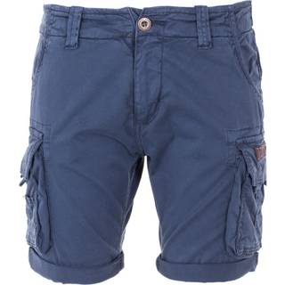 ALPHA INDUSTRIES Herren Cargoshorts blau Slim Fit