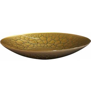 Croco fad hvid/guld, Ø 39cm - Nybro