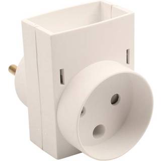 Dobbeltstik D3 hvid