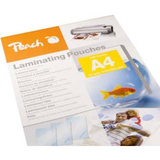 Peach - 25-pack - glossy laminating pouches - Skinnende laminerende lommer