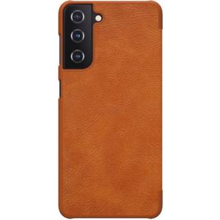 Nillkin Qin Series Samsung Galaxy S21+ 5G Flip Cover - Rød