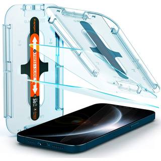 iPhone 12 Pro Max Spigen EZ Fit Glas.tR Skærmbeskyttelse - 2 stk. - Case Friendly - Gennemsigtig