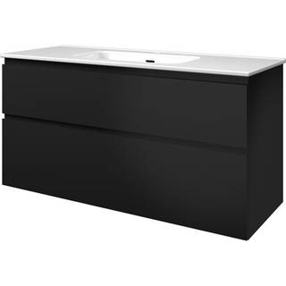 Sanibell Proline møbelsæt i matsort med 2 skuffer høj model 120x46cm