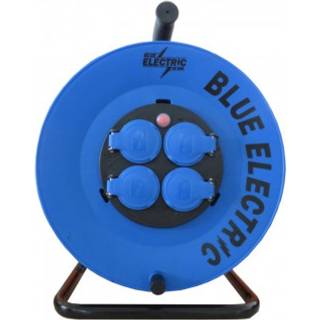 Blue Electric kabeltromle 25 m/4 udtag 3x1,5mm2 KT25 thermorsikring