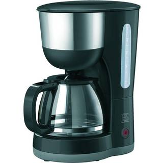 kaffemaskine - 1000W - Indikatorlys - Hold-varm funktion - 1.25L - Sort