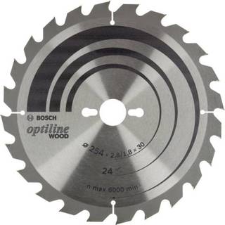 Bosch OPTILINE WOOD CIRCULAR SAW BLADE 254x30x2.8/1.8x24T