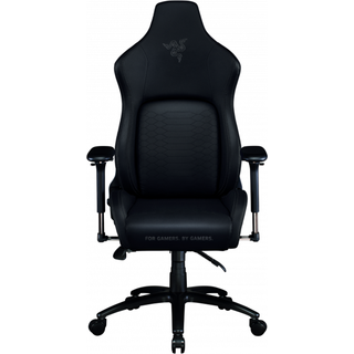 Razer Iskur Gaming Chair with Built-in Ergonomic Lumbar Support System - Multi-Layered Synthetic Leather - High Density Foam Cushions - Black - Standard