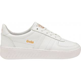 Gola Women's Gola Grandslam Leather Sneaker Damer størrelse 6 farve hvid/grå