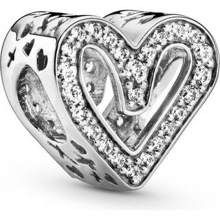 Pandora Charm - Funkelndes Freihand-Herz - 798692C01 - silber