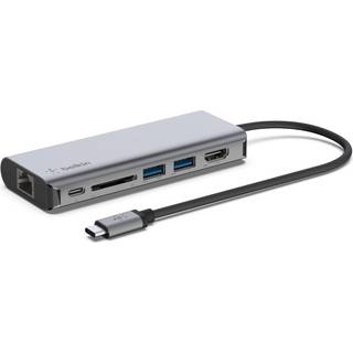 Belkin USB-C 6-i-1 adapter - På lager i butik