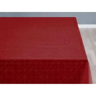 Økologisk Damaskdug fra SØDAHL - REFINED RED 140x220 cm.