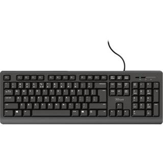 Trust Primo - Tastatur - Hollandsk - Sort