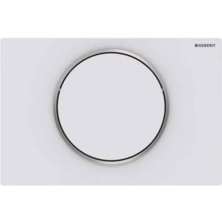 Geberit Sigma10 betjeningsplade til skyl-stop-skylning: hvid matlakeret