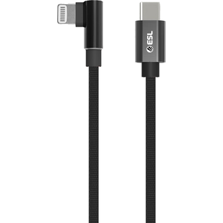 ESL USB-C til Lightning gaming kabel 1 m (sort) - På lager i butik