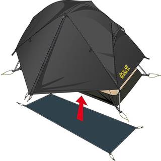 Jack Wolfskin Floorsaver Grand Illusion IV Phantom, OneSize