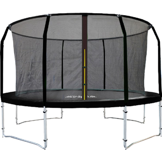MCU-Sport Pro-line 3,7m Sort Trampolin V3.0 + Pro sikkerhedsnet