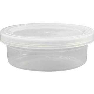 Klar plastbøtte med låg - 45 ml, 20 stk.