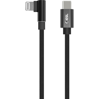 ESL USB-C til Lightning gaming kabel 2 m (sort) - På lager i butik