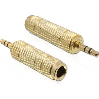 DeLOCK Adapter Stereo plug 3.5mm 3pin-Stereo jack 6.35mm 3pin metal