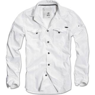 Brandit Slim Fit Vintage Skjorte Hvid