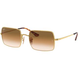 Ray - Ban Unisex RB1969 RECTANGLE 914751 Solbriller Metal Guld Brun Firkantet Normal Skygge