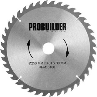 Rundsavsklinge Ø250 x 30 mm - 40T - Probuilder