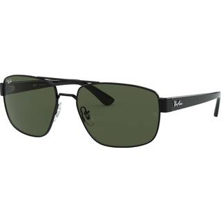 Ray - Ban Mand RB3663 002/31 Solbriller Metal Sort G15 Geometrisk Normal