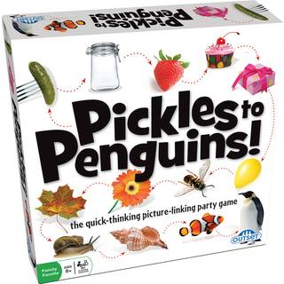 Outset Media - Pickles to Penguins Family Card Game - Quick Thinking Crazy Picture Connection Matching Game (AGES 8+)
