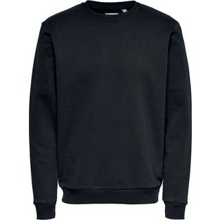 ONLY & SONS Crew Neck Sweatshirt i sort til herre