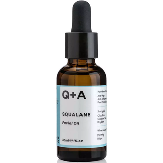 Q+A Skvalan Ansigtsolie – Ekstremt fugtgivende, vegansk olie udvundet fra oliven (30 ml / 1 fl. oz)