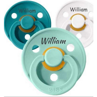 Bibs Colour, Str. 2 (6+ Mdr.), Symmetrisk - Latex, Sutter Med Navn