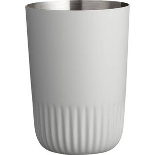 Plissé tandbørstekrus light grey