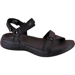 SKECHERS On-the-go 600 Radiant Sort/Sort sandal m/VELCRO Str. 36