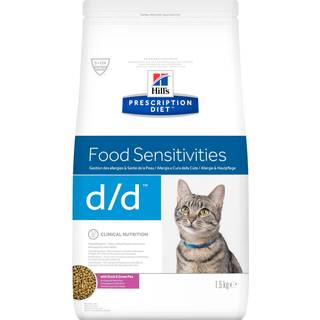 Hill's Prescription Diet Feline d/d, Duck & Green Pea, 1,5 kg - 1,5 kg