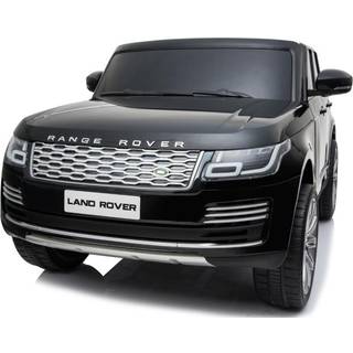 Range Rover Sport 4x4 Elbil til børn Sort m/4x12V + Gummihjul + Lædersæde
