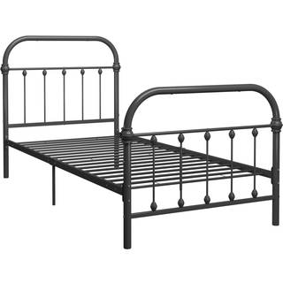 sengestel 90 x 200 cm metal hvid